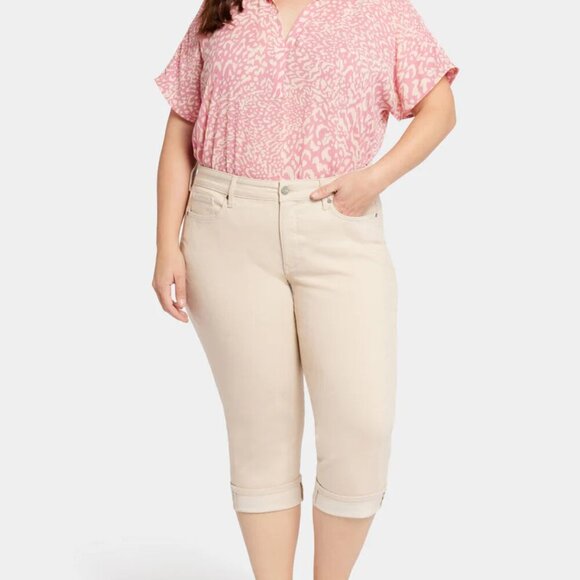NWT NYDJ Plus Size Marilyn Straight Crop Jeans in Feather. Sz: 18W - Picture 1 of 10